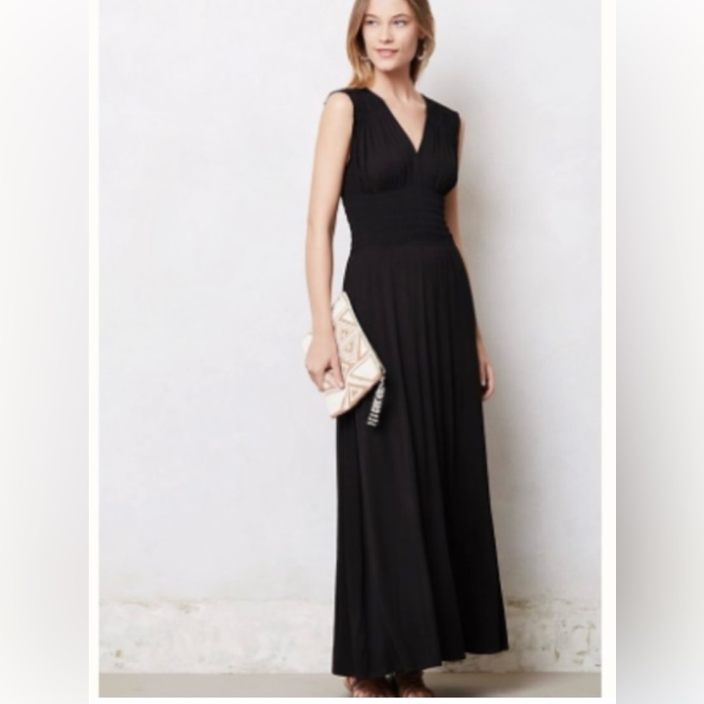 Bordeaux Etoile Black Maxi Dress Size S